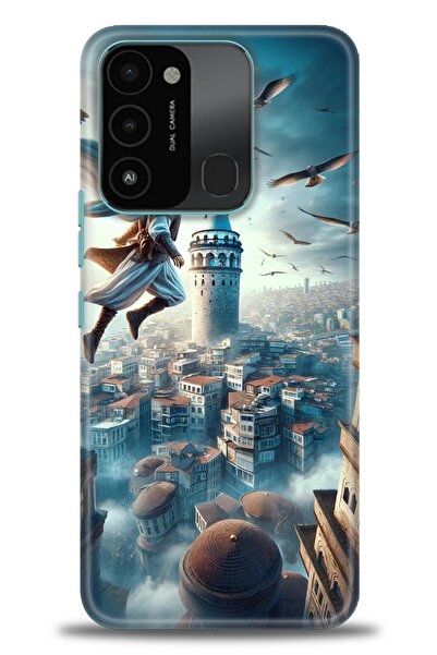 kılıfevreni غطاء متوافق مع هاتف Tecno Spark 8C A+ Plus HD مطبوع - غطاء من الس...