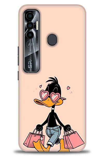 kılıfevreni غطاء متوافق مع هاتف Tecno Spark 7 Pro A+ Plus غطاء HD مطبوع - غطا...