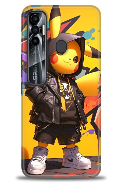 kılıfevreni غطاء متوافق مع هاتف Tecno Spark 7 Pro A+ Plus غطاء HD مطبوع - غطا...