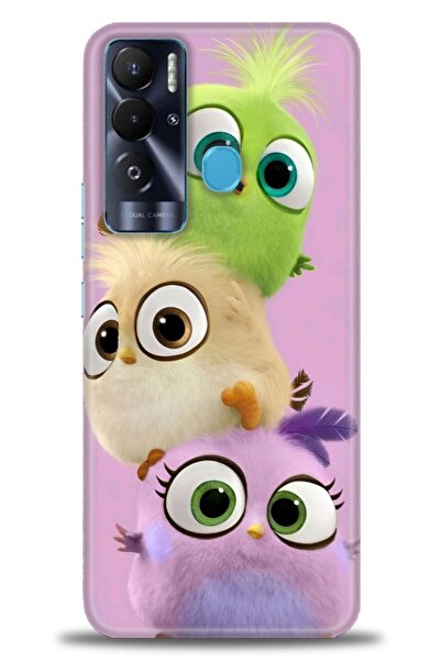 Rulet Aksesuar حافظة سيليكون HD مطبوع متوافقة مع هاتف Tecno Pova Neo + واقي ش...