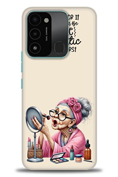 kılıfevreni غطاء متوافق مع هاتف Tecno Spark 8C A+ Plus HD مطبوع - غطاء من الس...