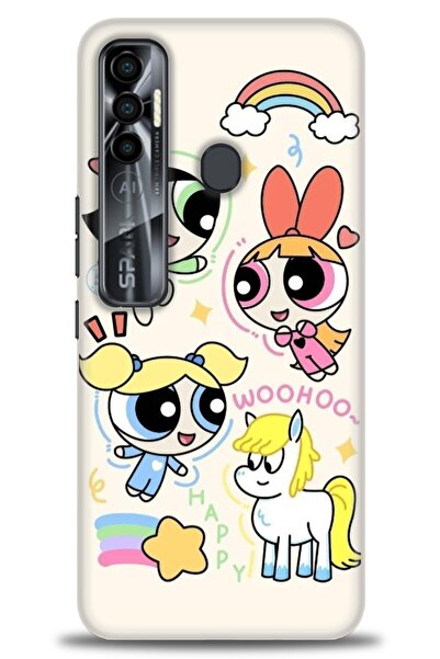 kılıfevreni غطاء متوافق مع هاتف Tecno Spark 7 Pro A+ Plus غطاء HD مطبوع - غطا...