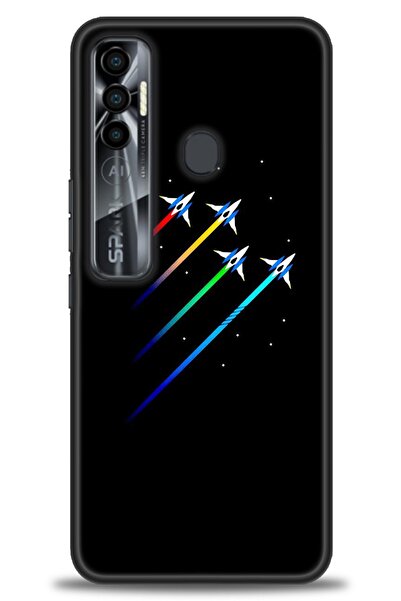 kılıfevreni غطاء متوافق مع هاتف Tecno Spark 7 Pro A+ Plus غطاء HD مطبوع - غطا...