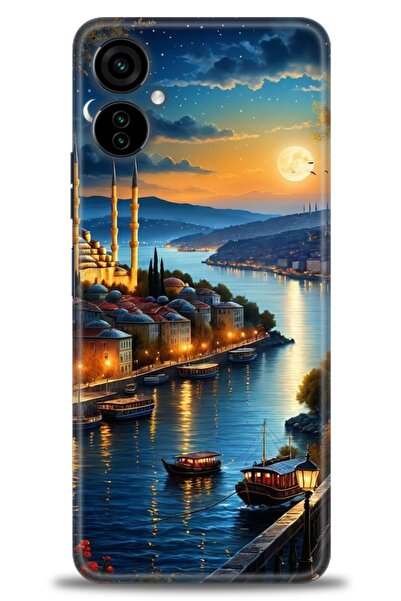 Rulet Aksesuar Tecno Camon 19 Neo Compatible Hd Printed Silicone Case + Ceram...