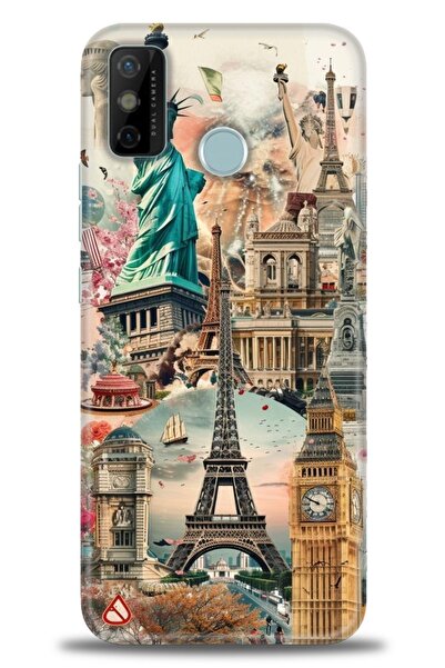 kılıfevreni غطاء متوافق مع هاتف Tecno Spark 6 Go A+ Plus HD مطبوع - غطاء من ا...