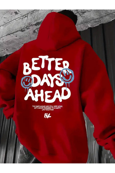 bellanova Unisex Hooded Sweatshirt 3 Thread – Better Days Ahead Printed