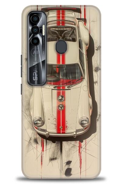 kılıfevreni غطاء متوافق مع هاتف Tecno Spark 7 Pro A+ Plus غطاء HD مطبوع - غطا...