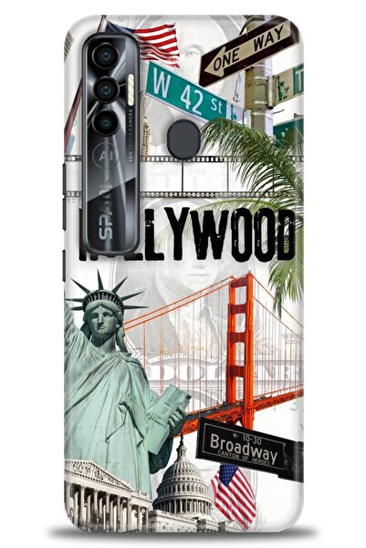 kılıfevreni غطاء متوافق مع هاتف Tecno Spark 7 Pro A+ Plus غطاء HD مطبوع - غطا...