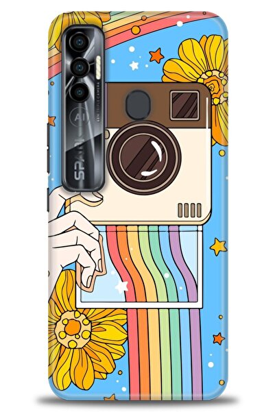 kılıfevreni غطاء متوافق مع هاتف Tecno Spark 7 Pro A+ Plus غطاء HD مطبوع - غطا...