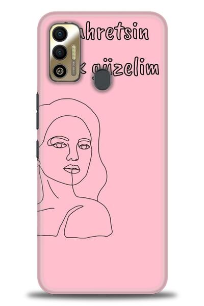 kılıfevreni غطاء متوافق مع هاتف Tecno Spark 7T A+ Plus HD مطبوع - غطاء من الس...