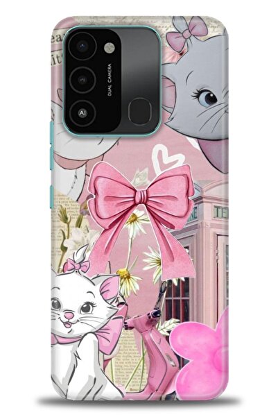 Rulet Aksesuar Tecno Spark 8C Compatible Hd Printed Silicone Case + Ceramic S...