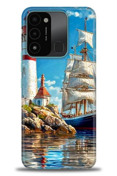 kılıfevreni غطاء متوافق مع هاتف Tecno Spark 8C A+ Plus HD مطبوع - غطاء من الس...