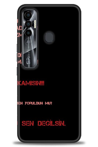 kılıfevreni غطاء متوافق مع هاتف Tecno Spark 7 Pro A+ Plus غطاء HD مطبوع - غطا...