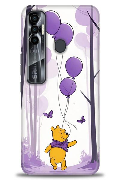 Rulet Aksesuar حافظة سيليكون HD مطبوع متوافقة مع هاتف Tecno Spark 7 Pro + واق...