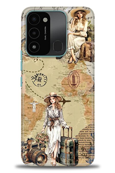 kılıfevreni غطاء متوافق مع هاتف Tecno Spark 8C A+ Plus غطاء HD مطبوع - غطاء م...