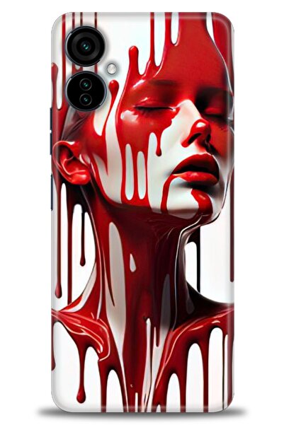 Rulet Aksesuar Tecno Camon 19 Neo Compatible Hd Printed Silicone Case + Ceram...