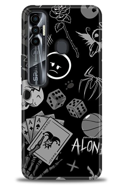 kılıfevreni غطاء متوافق مع هاتف Tecno Spark 7 Pro A+ Plus غطاء HD مطبوع - غطا...