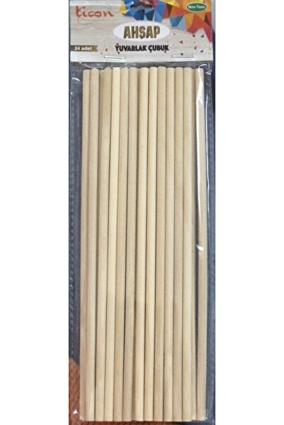 OMZ ألعاب تعليمية عصا مستديرة 24 قطعة طبيعية -328589 لعبة للأولاد والبنات