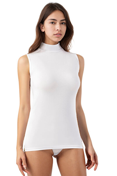 Soweto Kadın Pamuklu Balıkçı Yaka Kolsuz T-Shirt – Rahat ve Şık