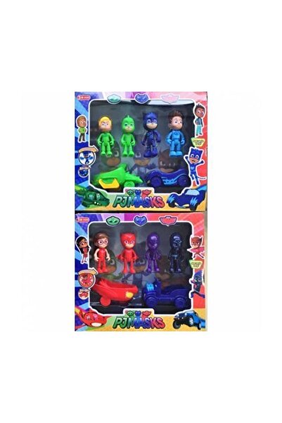 OMZ ألعاب تعليمية، مجموعة شخصيات بيجاما سيلرز 8 شخصيات مع 4 سيارات، لعبة كات ...