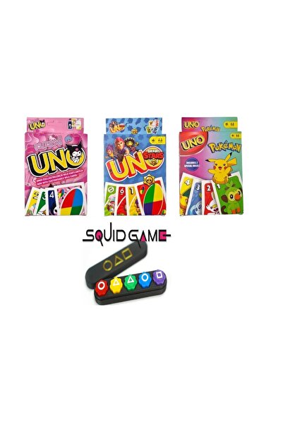 NEWBRENDHOME لعبة تعليمية للأولاد لعبة سكويد جيم 2 جونجي 5 تشيست كورومي أونو ...