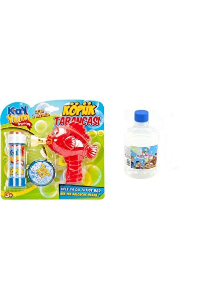 OMZ ألعاب تعليمية، مسدس رغوة مع شكل سمكة ونجمة، سائل فقاعات 0.50 لتر، لعبة لل...