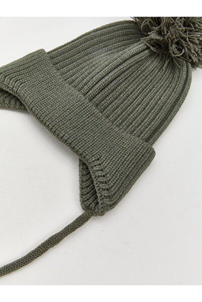 LC Waikiki |   Baby Boy Beanie with Pompom Detail