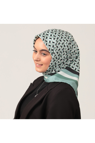 ipekistanbul وشاح تويل - نمط التخاطب - أخضر كاجلا