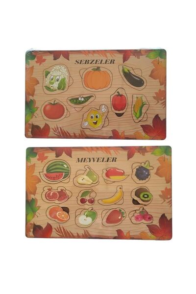 OMZ ألعاب تعليمية بينجو للمطابقة، لعبة تعليمية خشبية لمطابقة الخضار والفواكه ...
