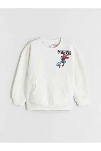 LC Waikiki سويت شيرت للأولاد من Peak New Season بياقة دائرية مطبوع عليه سبايد...