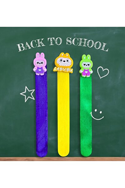 Buki'nin Atölyesi Set de 3 semne de carte Labubu