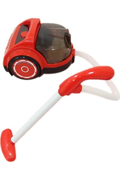ÇEŞİT SEPETİM Children's Developmental Toys Vacuum Cleaner Red Battery-Free for Children over 3 Years Old Girls Boys Children