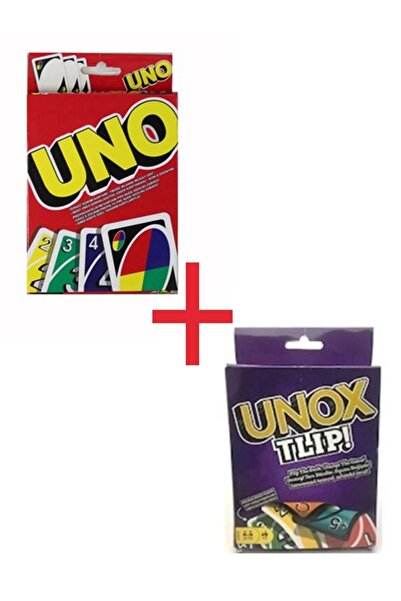 OMZ ألعاب تعليمية لعبة بطاقات أونو + لعبة يونوكس تيليب للأولاد والبنات