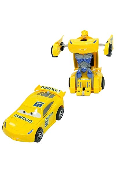 NEWBRENDHOME لعبة تعليمية للأولاد سيارة تتحول إلى روبوت بضغطة زر واحدة سيارة ...