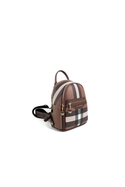 Silver Polo Women / Girls 983-47769 Silver Polo Backpack Mk85 Dark Brown-Matte Brown