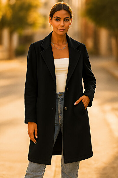 tach Women's Black Unlined Fleece Coat