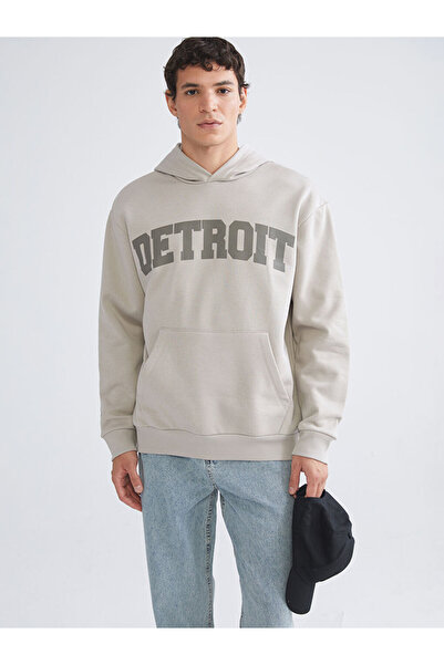 LC Waikiki Блестящи селекции от Shining Store | Мъжка блуза с дълъг ръкав и качулка с принт