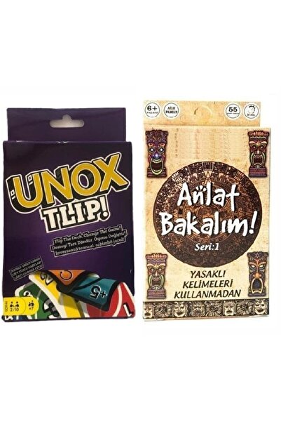 OMZ Educational Toys Guess What Cards Word Game Series:1 and Unox Tlip- Set o...