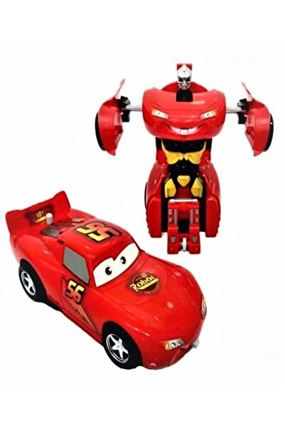 OMZ Eğitici Oyuncaklar Şimşek Mcqueen Cars Robota Dönüşen Transformers Oyunca...