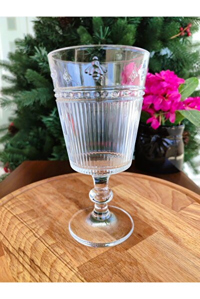 Madame Coco Abeille Set of 4 Wine Glasses - 300 ml - Transparent - 4 Pieces