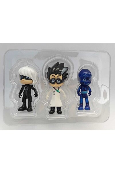 OMZ Eğitici Oyuncaklar Pijamaskeliler 3 Lü Figür Oyuncak Romeo Gece Ninjası Ay Kızı Pjmask Y058 Kız Erke