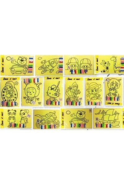 OMZ ألعاب تعليمية للرسم بالرمل قطعة واحدة لعبة للأطفال البنات والأولاد