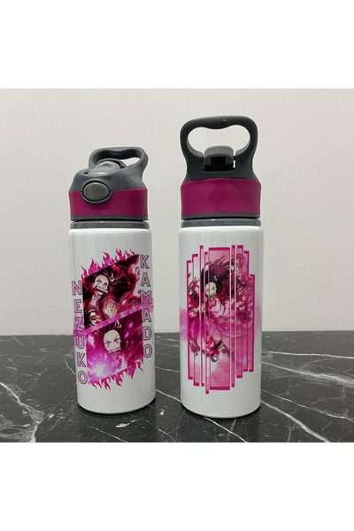 Define Moyas Demon Slayer Nezuko Cold Water Bottle with Straw