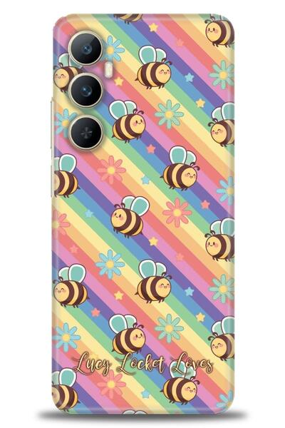 realme حافظة A+ Plus متوافقة مع شبكة الجيل الرابع C65 + واقي شاشة سيراميك غير...