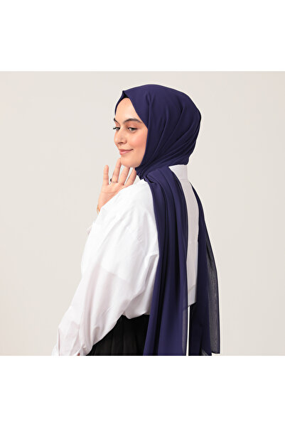ipekistanbul Chiffon Shawl - Purple Navy