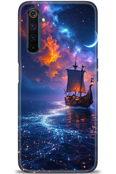 realme حافظة متوافقة مع 6 برو A+ بلس + واقي شاشة سيراميك غير قابل للكسر - 235