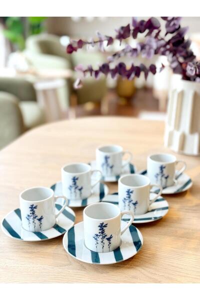Porland Girye Desen3 6-Person 12-Piece Coffee Cup Set 90Cc 04Ppo000643