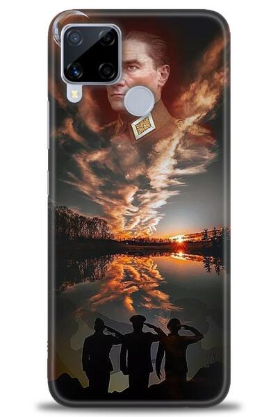 realme حافظة متوافقة مع C15 A+ Plus + واقي شاشة من السيراميك غير قابل للكسر - 26