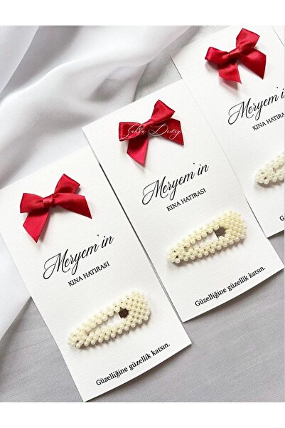 Mapel 15 adet İnci Toka Kartı, Kına, düğün, nikah, Bride to be, doğum günü he...