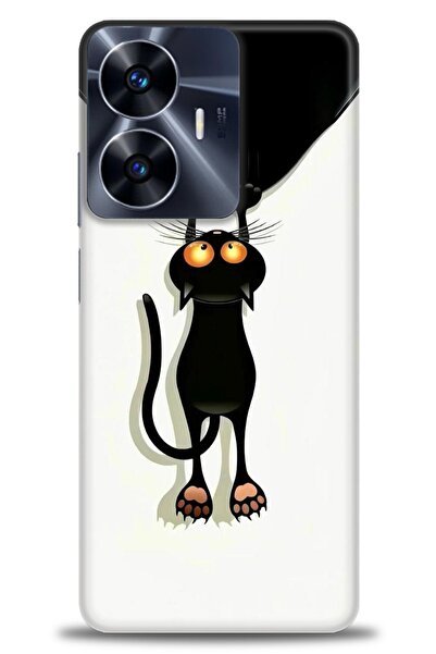 realme حافظة A+ Plus متوافقة مع شبكة الجيل الرابع C55 + واقي شاشة سيراميك غير...